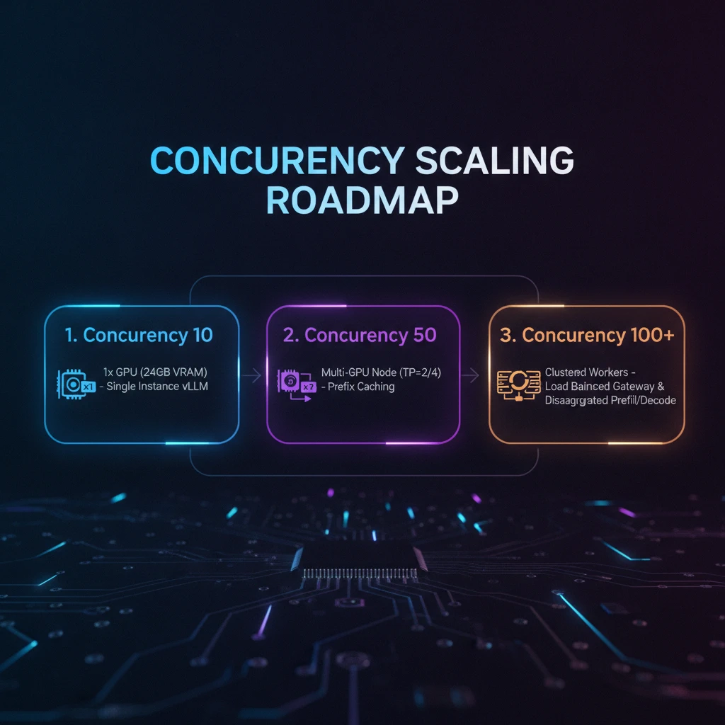 Local LLM Concurrency Scaling Roadmap 10 50 100