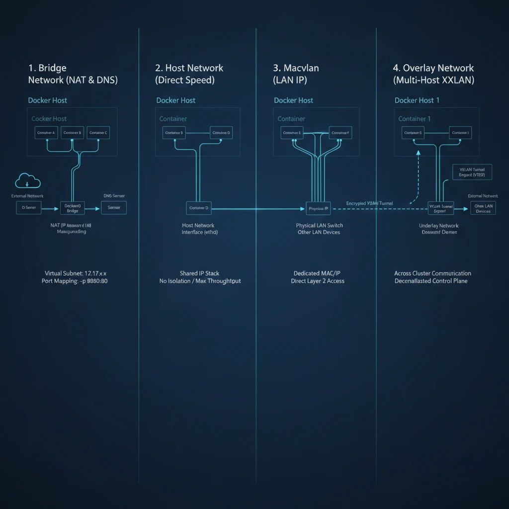 Docker Network Topologies Architecture Diagram