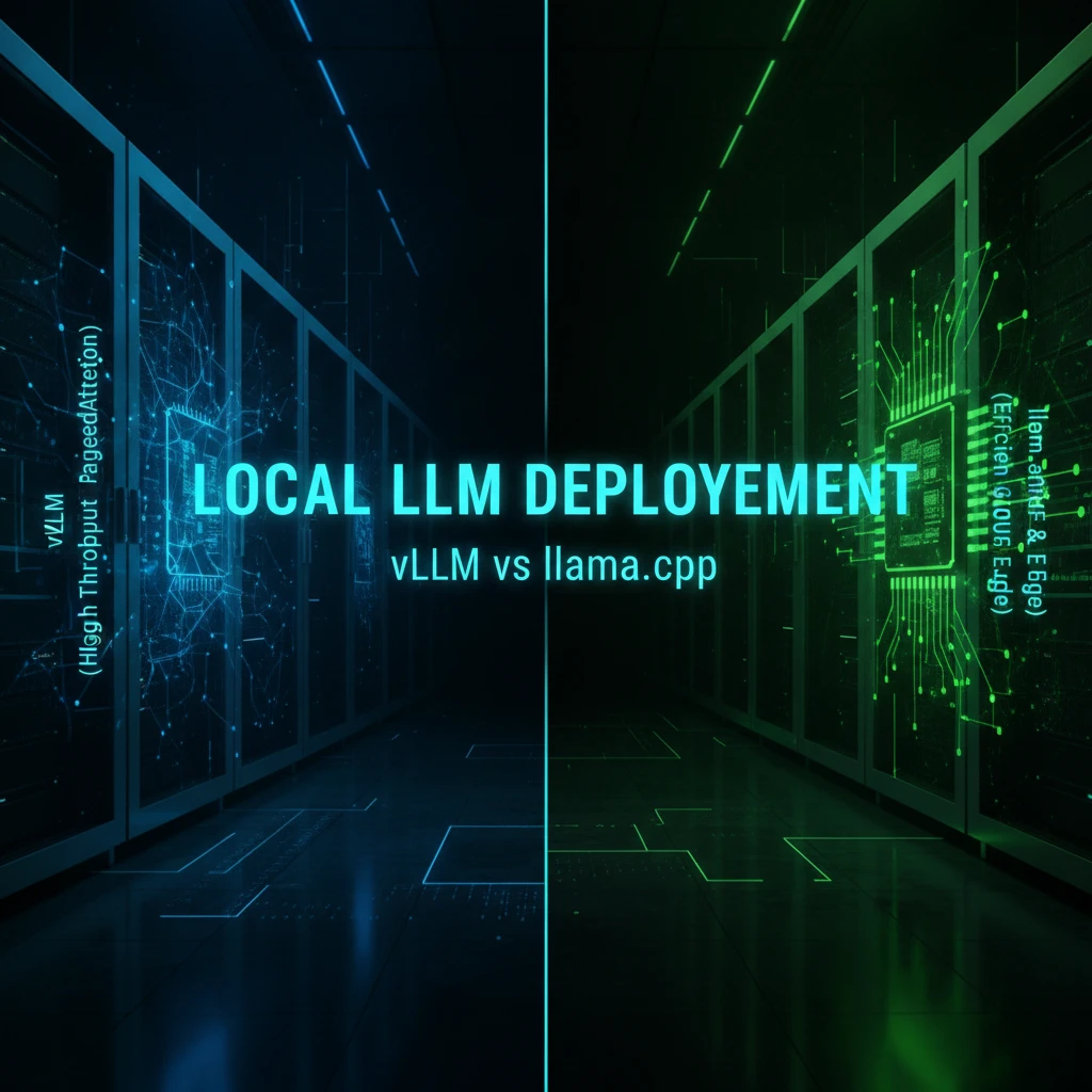เจาะลึก Local LLM Deployment: ถอดรหัส Parameters และเปรียบเทียบขุมพลัง vLLM vs llama.cpp สำหรับองค์กร