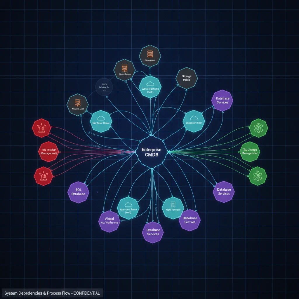 InvGate CMDB and Service Mapping Diagram