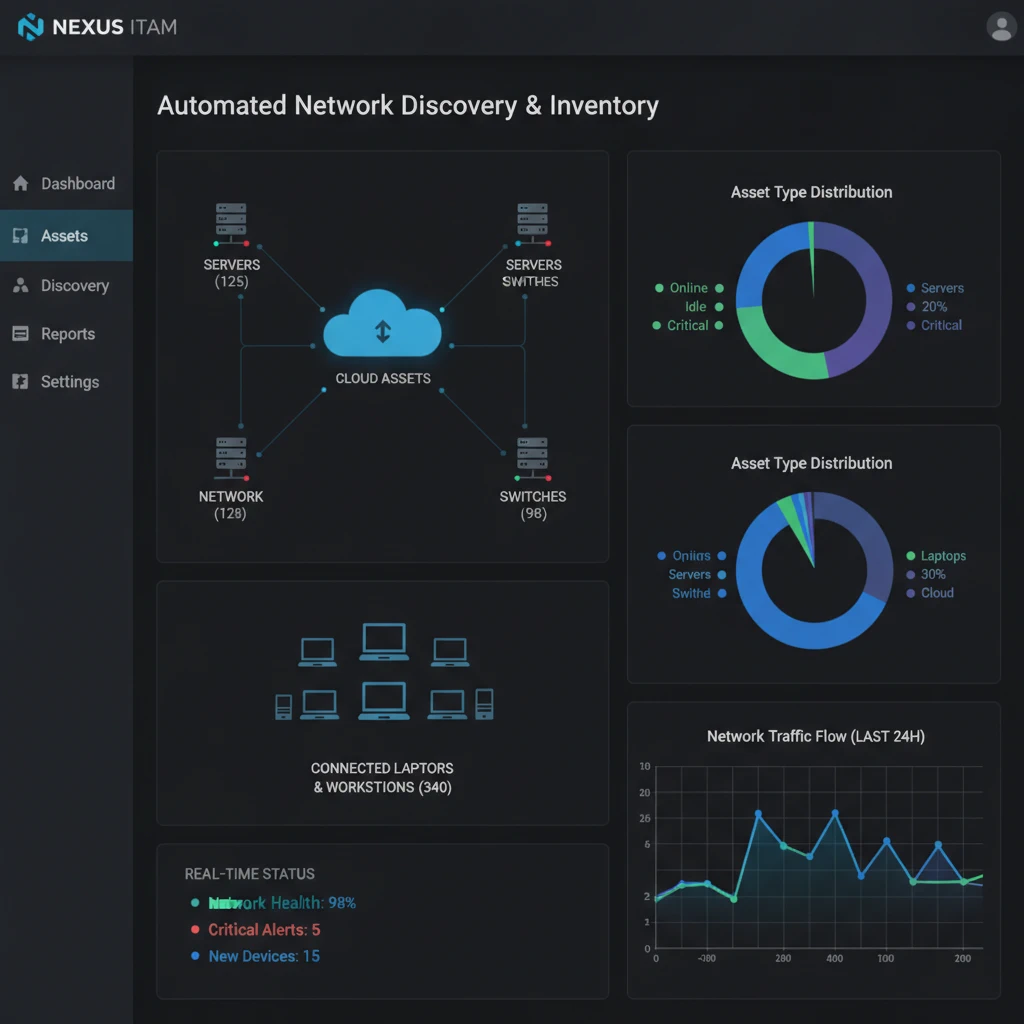 InvGate ITAM Network Discovery and Inventory Dashboard