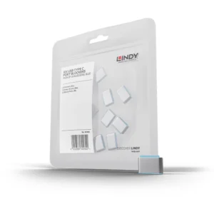 Lindy USB-C Port Blocker Extra Lock Pack, Blue (10x Locks)